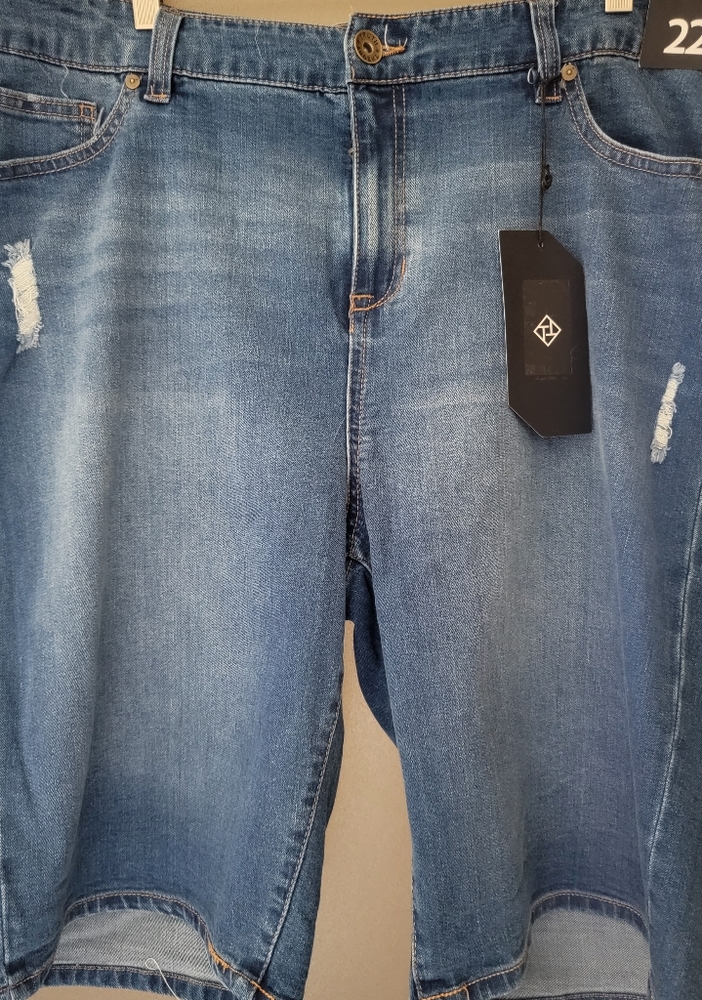 NWT Truth & Theory Jean Shorts 22W